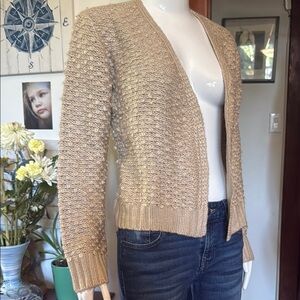 NWT Dex size xsmall Women's Beige Knit Cardigan Sweater